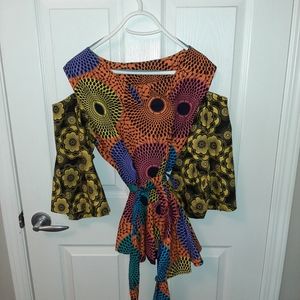 African Print Blouse